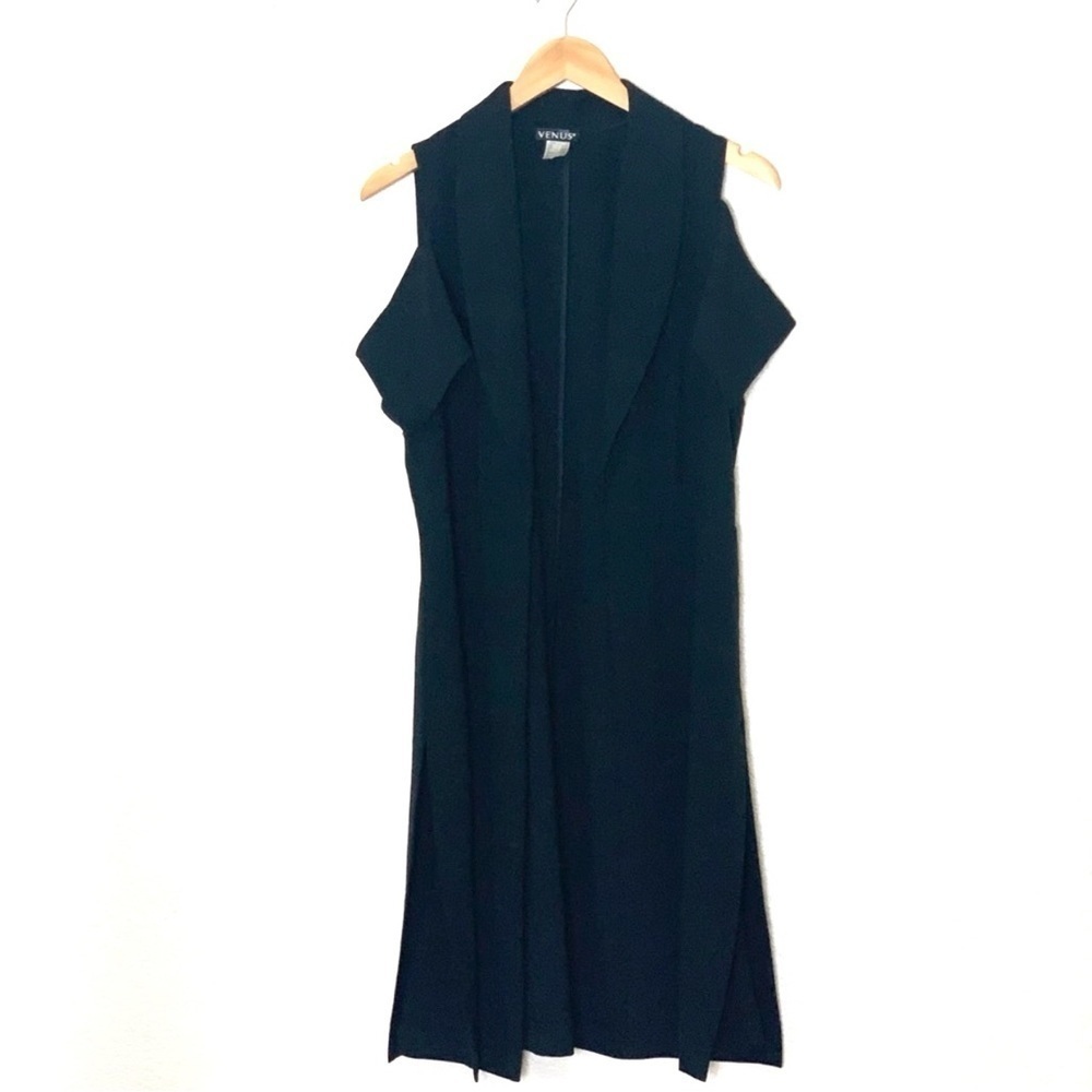 Venus | Black off shoulder blazer jacket size small